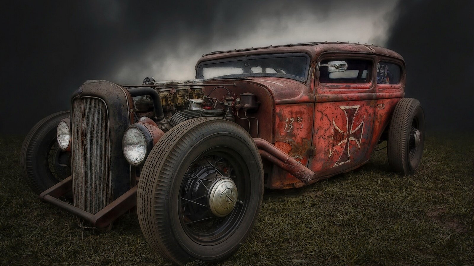 Обои ретро, хот род, хот-род, rat rod, retro, hot rod разрешение 1920x1348 Загрузить