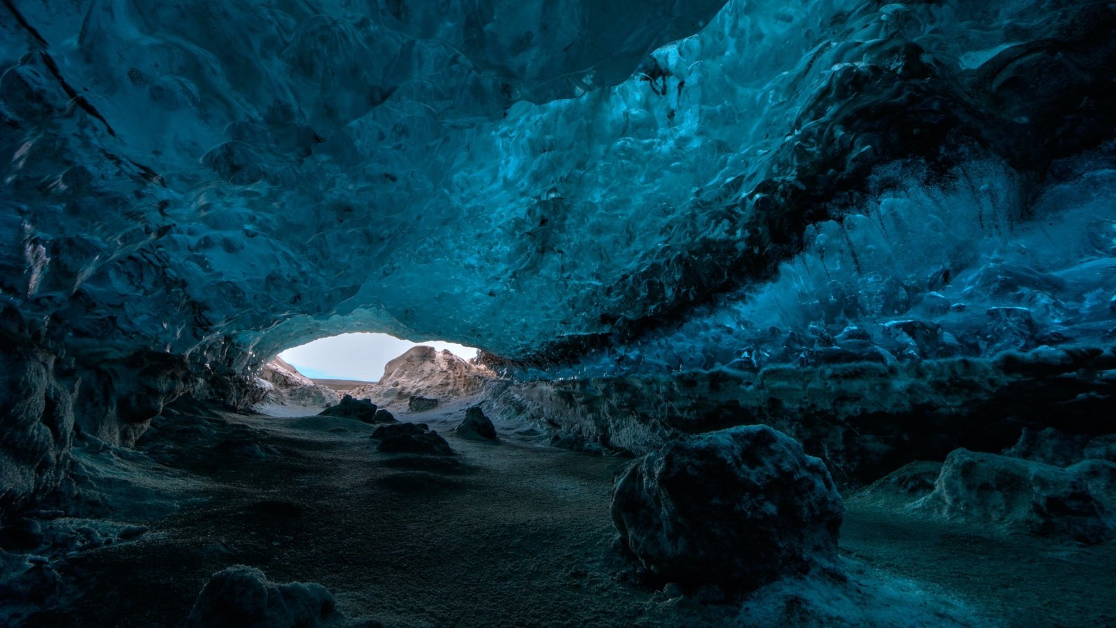Обои лёд, камень, пещера, исландия, ледяная пещера, ice, stone, cave, iceland разрешение 3840x2160 Загрузить