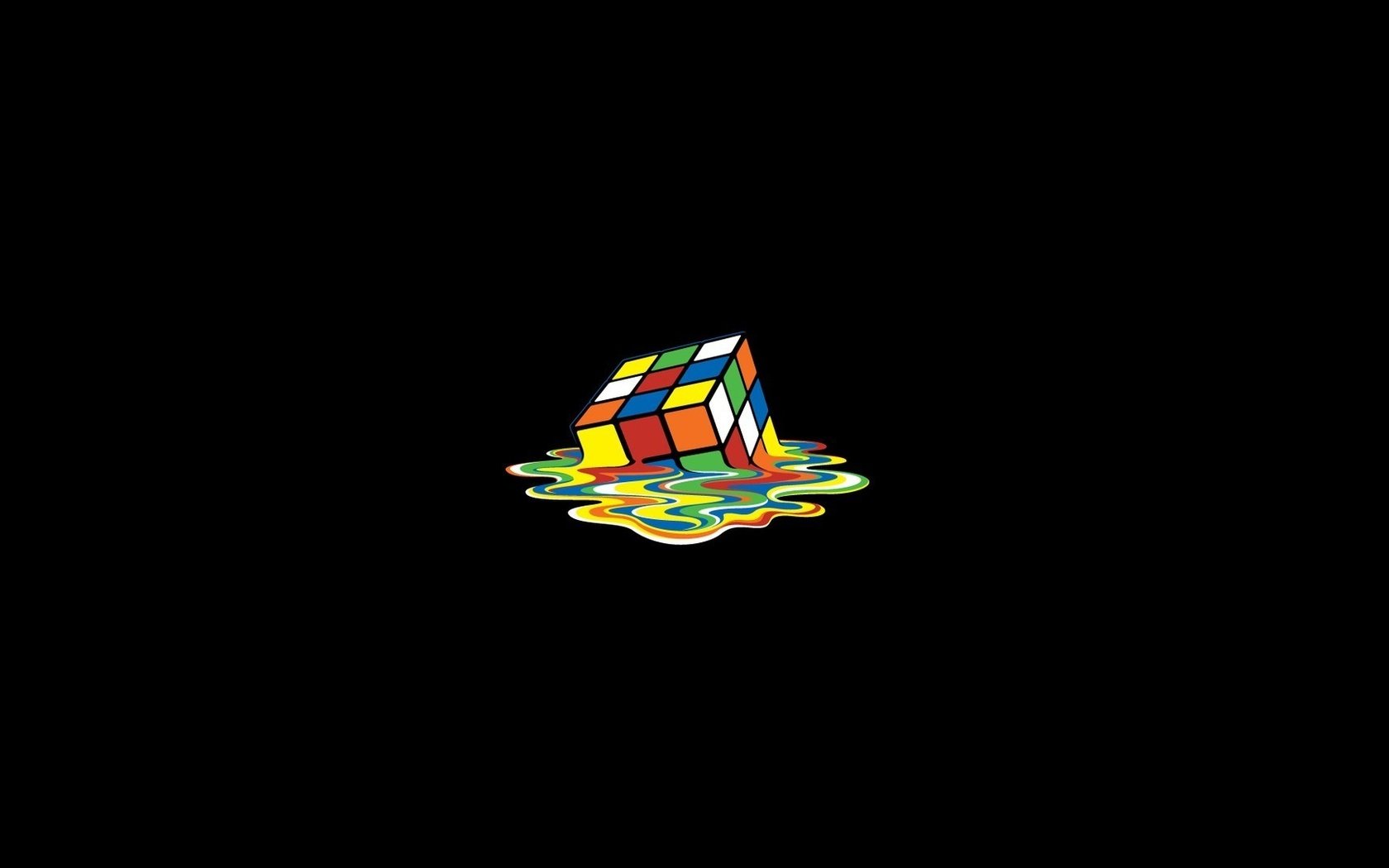 Обои цвета, кубик рубика, плавление, color, rubik's cube, melting разр...