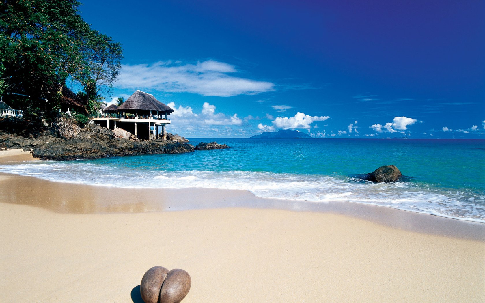 Обои пляж, тропики, сейшелы, beach, tropics, seychelles разрешение 2400x1759 Загрузить
