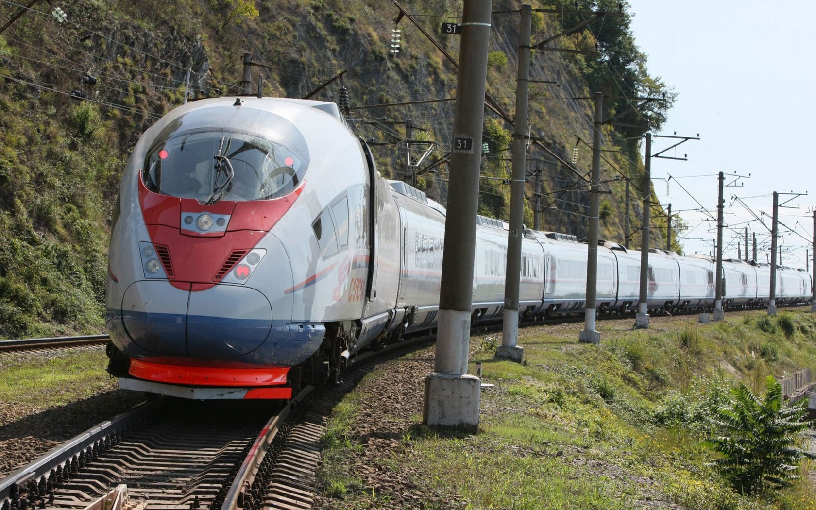 Обои сапсан поезд, sapsan train разрешение 2560x1600 Загрузить