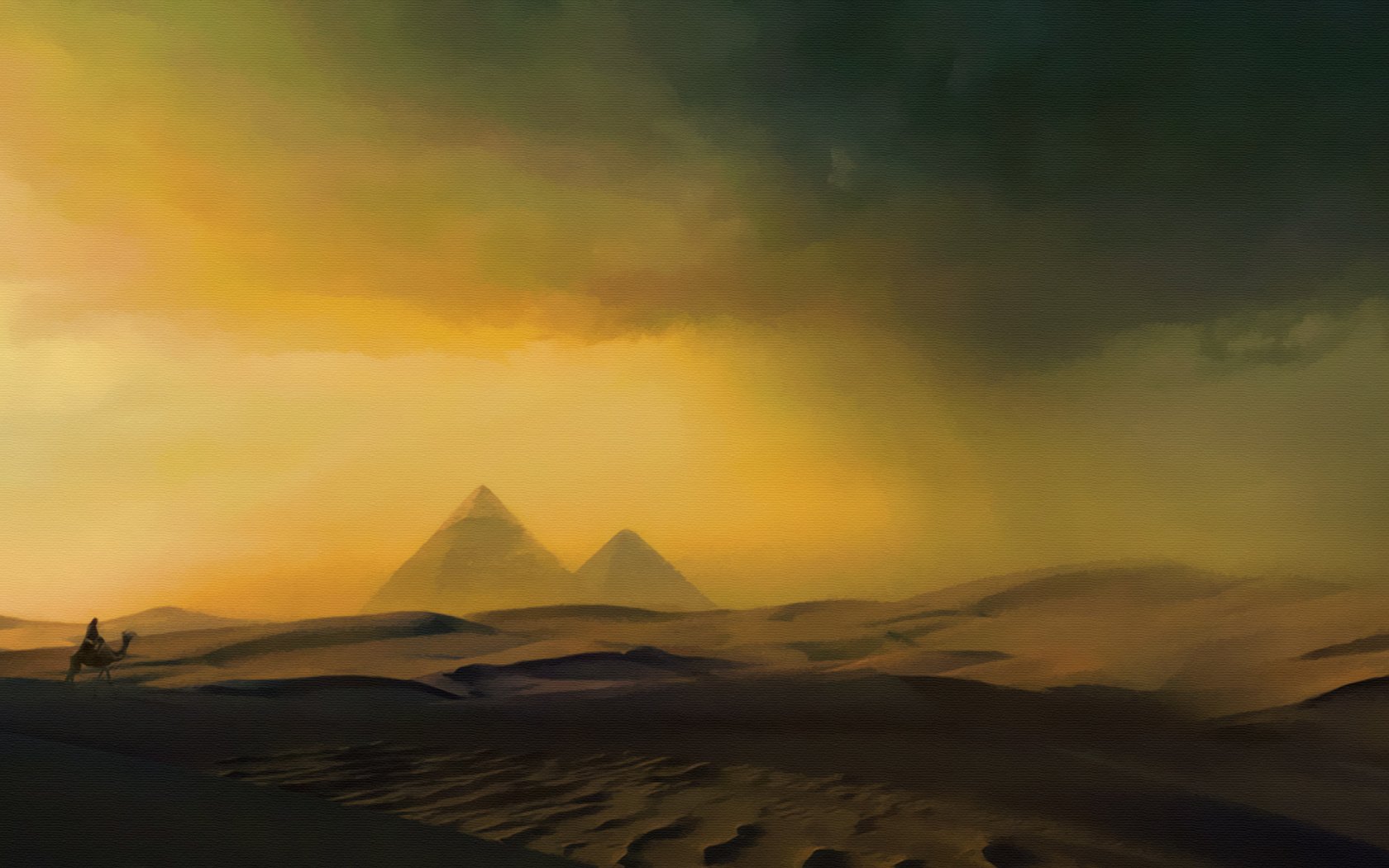 Обои песок, пустыня, египет, верблюды, пирамиды, sand, desert, egypt, camels, pyramid разрешение 1920x1080 Загрузить