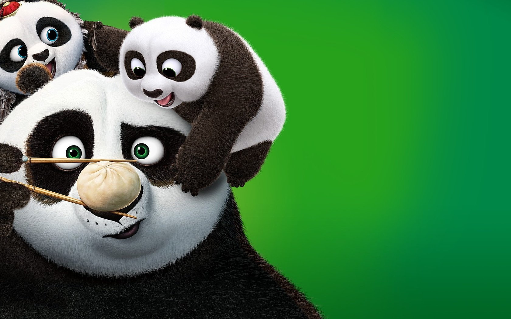 Обои панда, кино, палочки, пельмешка, кунг-фу панда 3, panda, movie, sticks, dumplings, kung fu panda 3 разрешение 1920x1080 Загрузить