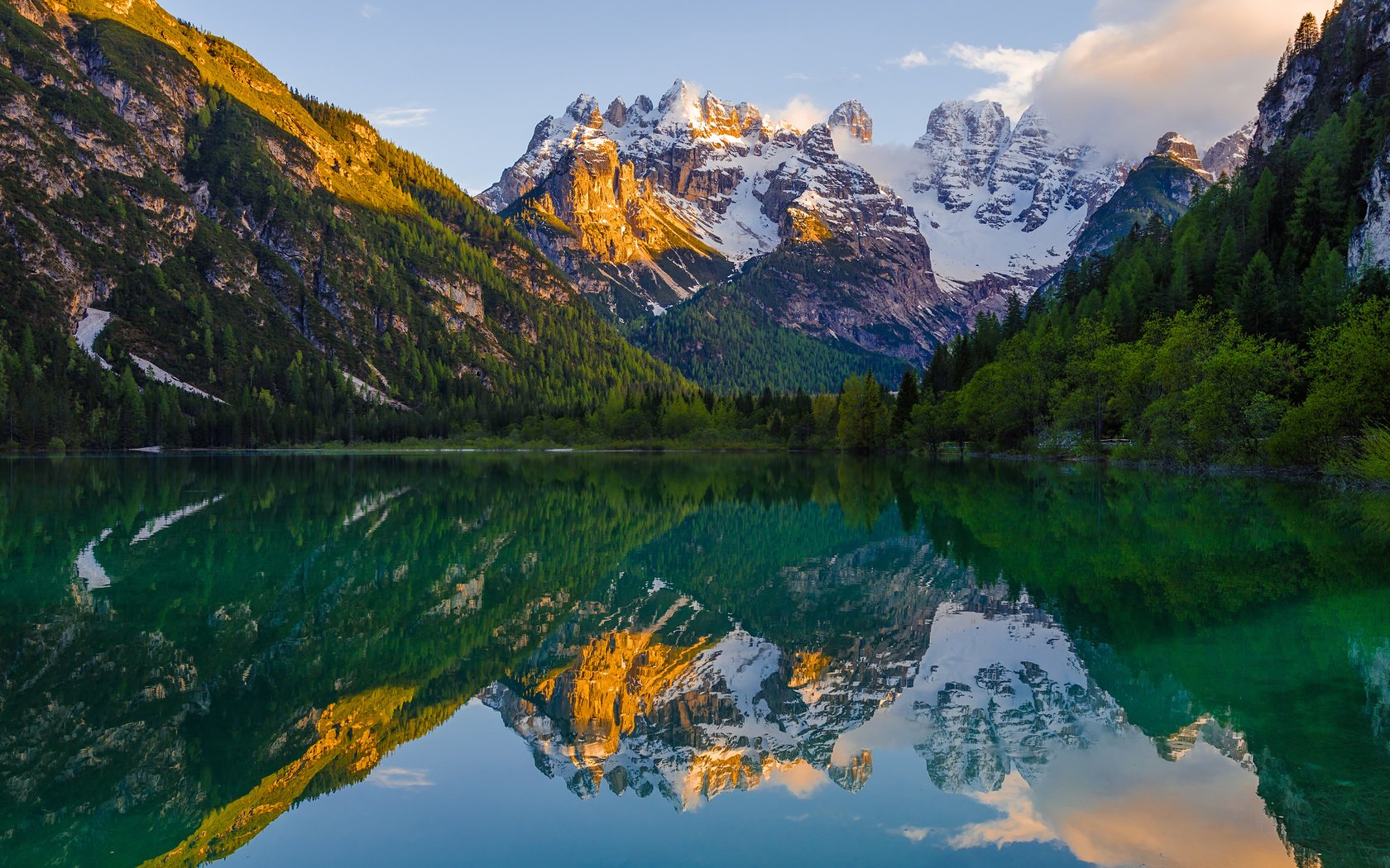 Обои озеро, горы, природа, отражение, пейзаж, альпы, cortina d'ampezzo, lake, mountains, nature, reflection, landscape, alps разрешение 3840x2400 Загрузить