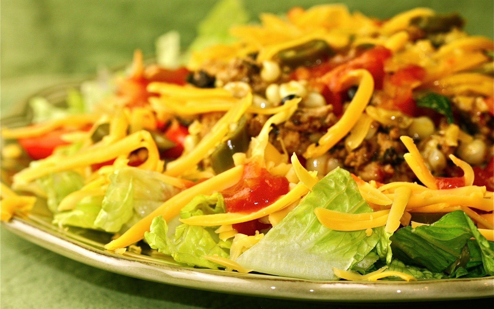 Обои овощи, помидоры, салат, спаржа, макароны, соя, салат тако, vegetables, tomatoes, salad, asparagus, pasta, soy, taco salad разрешение 3888x2592 Загрузить