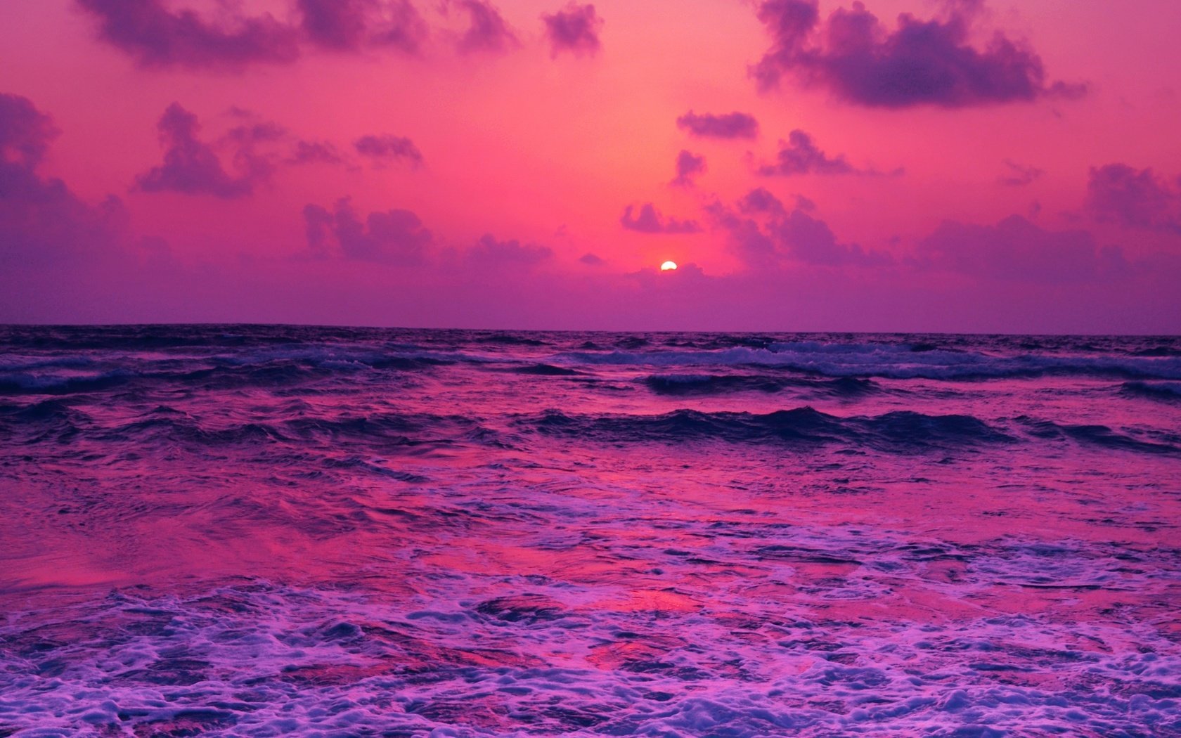 Обои закат, море, горизонт, прибой, пена, sunset, sea, horizon, surf, foam разрешение 1920x1080 Загрузить