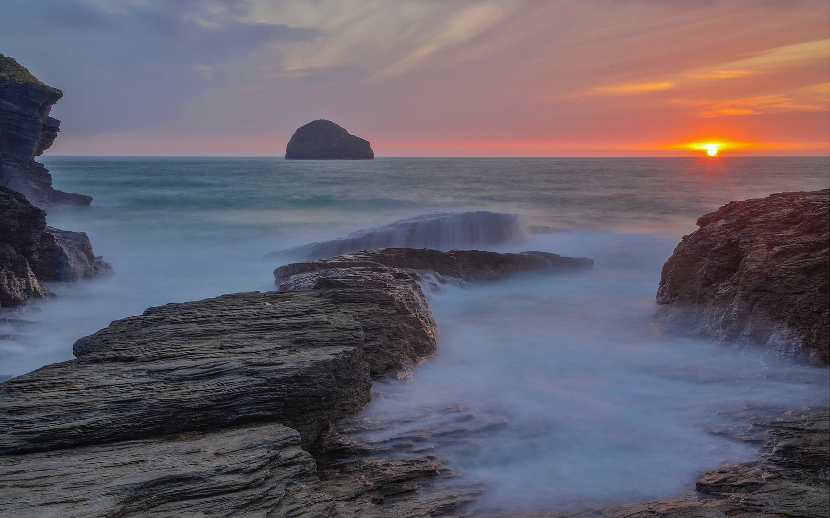 Обои скалы, закат, океан, австралия, rocks, sunset, the ocean, australia разрешение 3072x2048 Загрузить