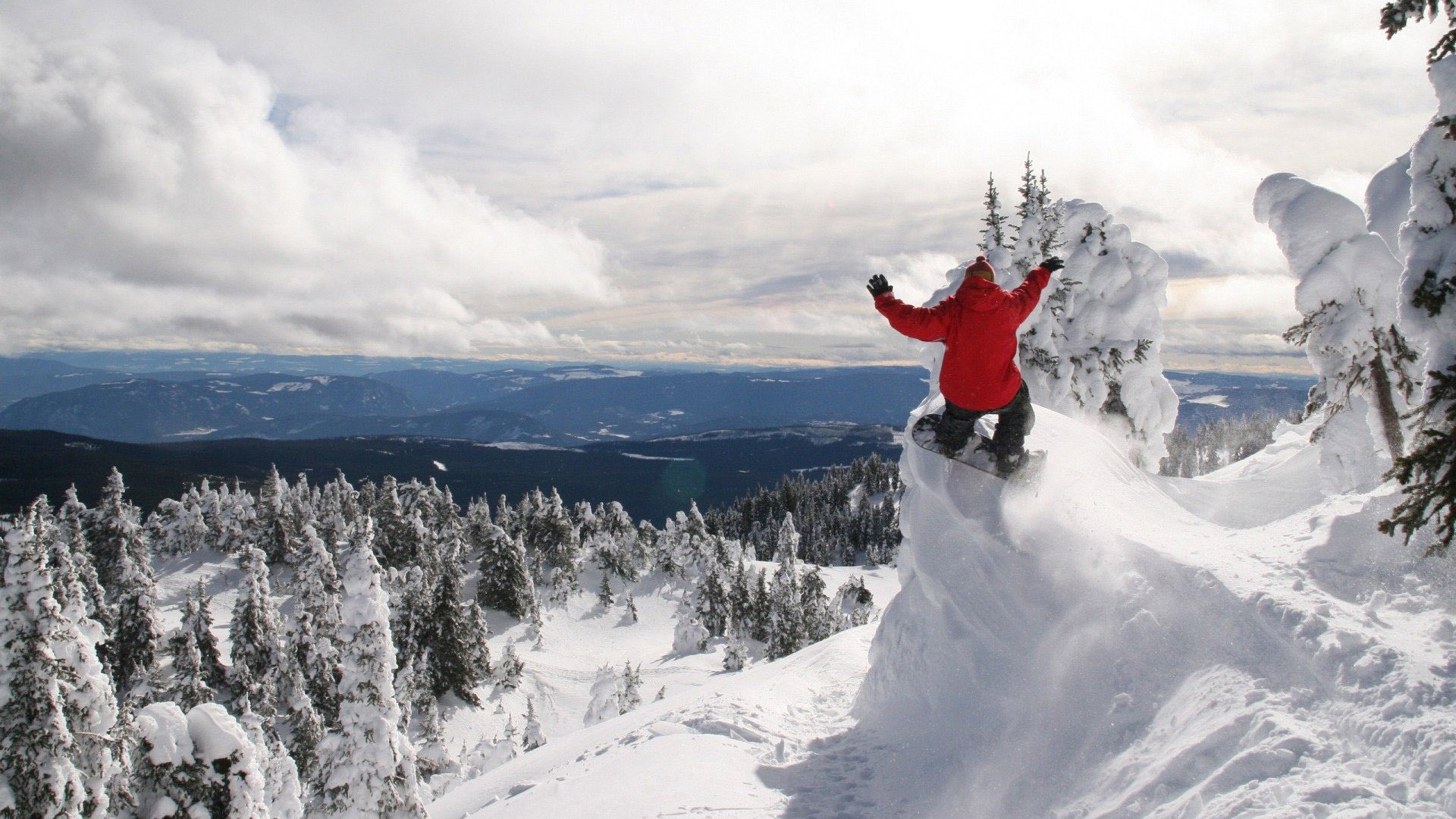 Обои горы, лес, зима, сноуборд, mountains, forest, winter, snowboard разрешение 1920x1200 Загрузить