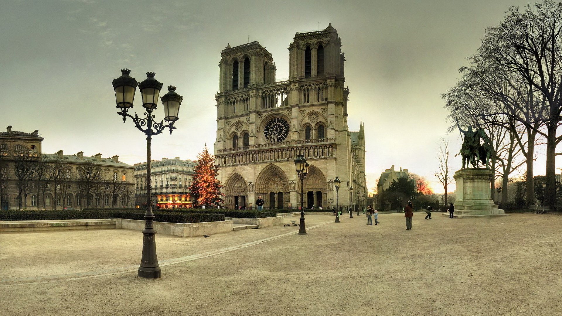 Обои париж, франция, собор парижской богоматери, paris, france, notre dame cathedral разрешение 1920x1200 Загрузить