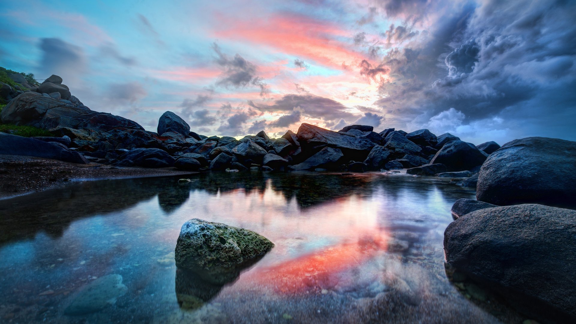 Обои небо, камни, пейзаж, море, the sky, stones, landscape, sea разрешение 2048x1367 Загрузить