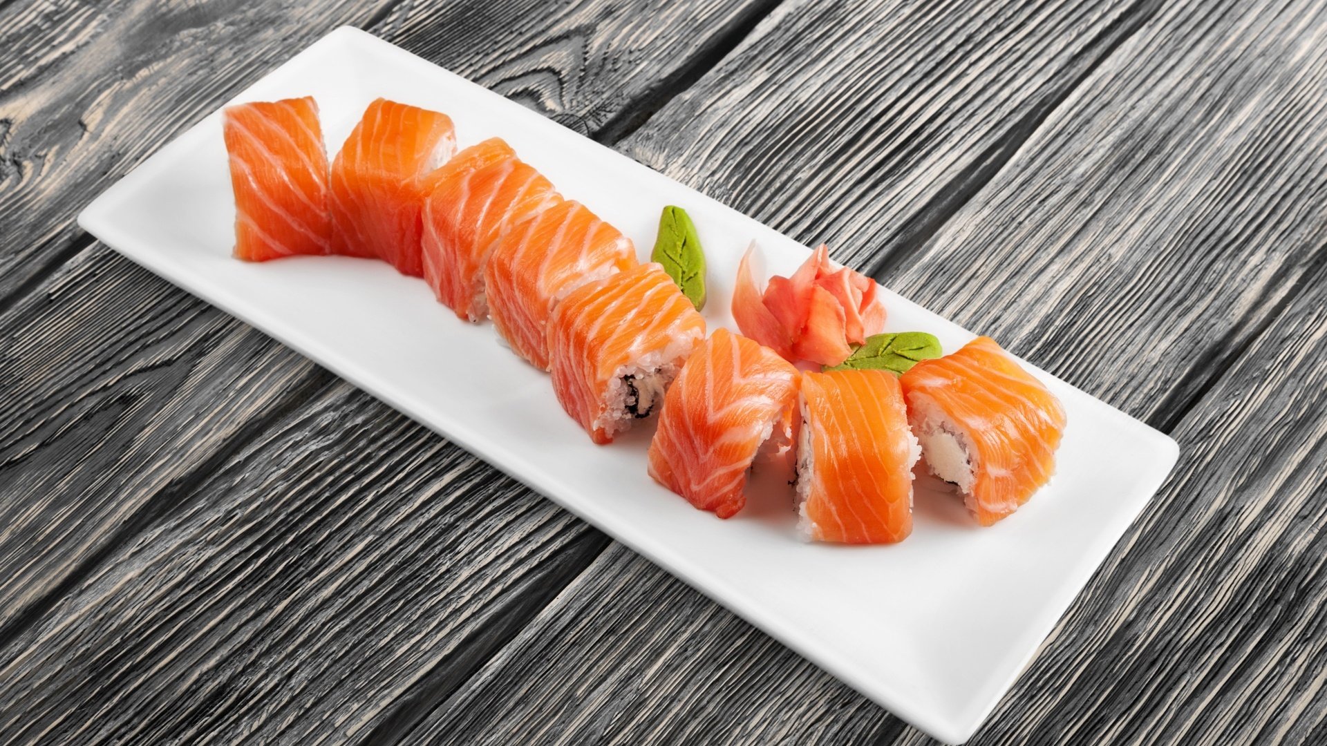 Обои суши, роллы, японская кухня, sushi, rolls, japanese cuisine разрешение 2880x1800 Загрузить