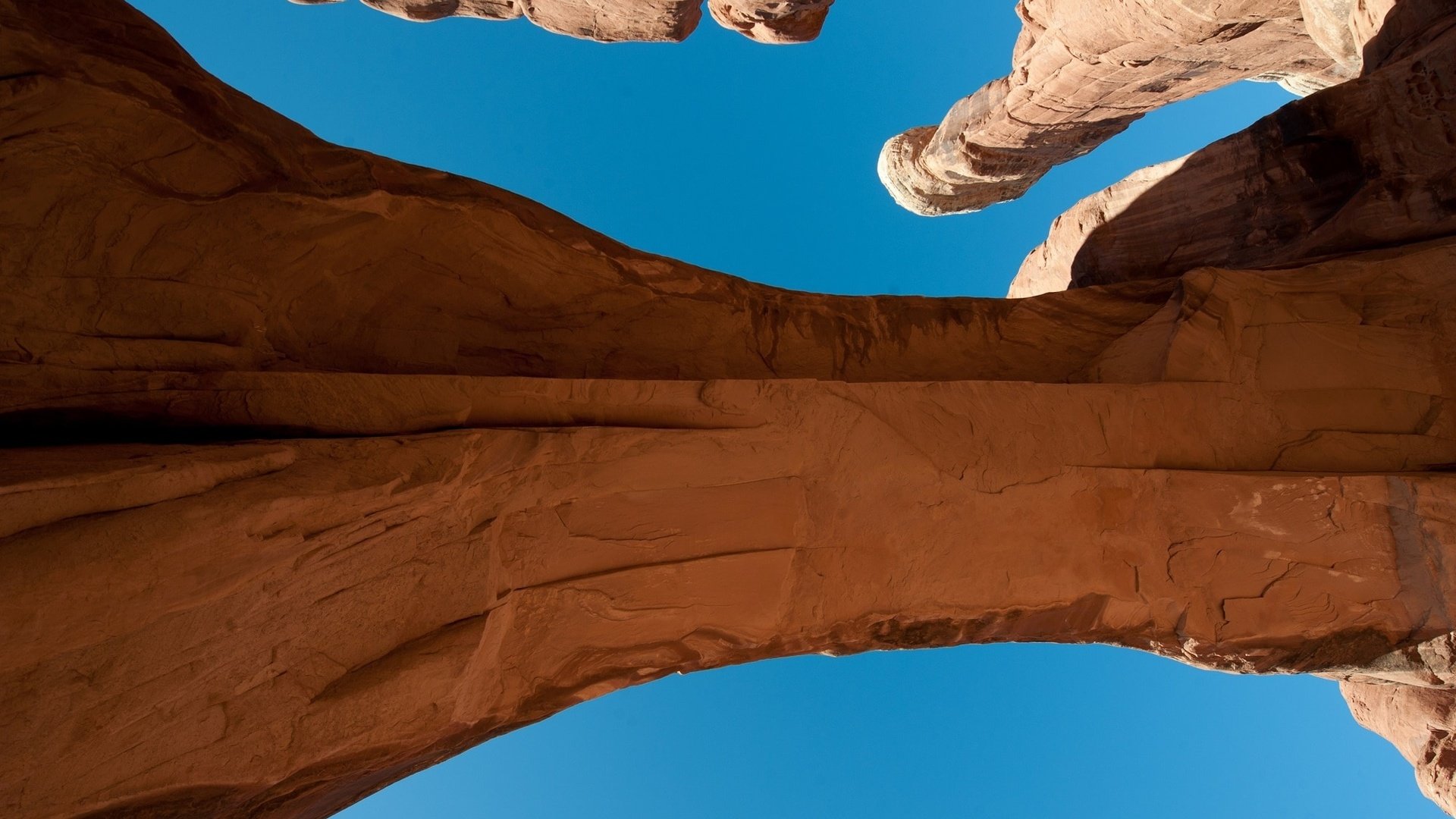 Обои небо, скалы, пейзаж, каньон, юта, национальный парк арки, the sky, rocks, landscape, canyon, utah, arches national park разрешение 2000x1330 Загрузить