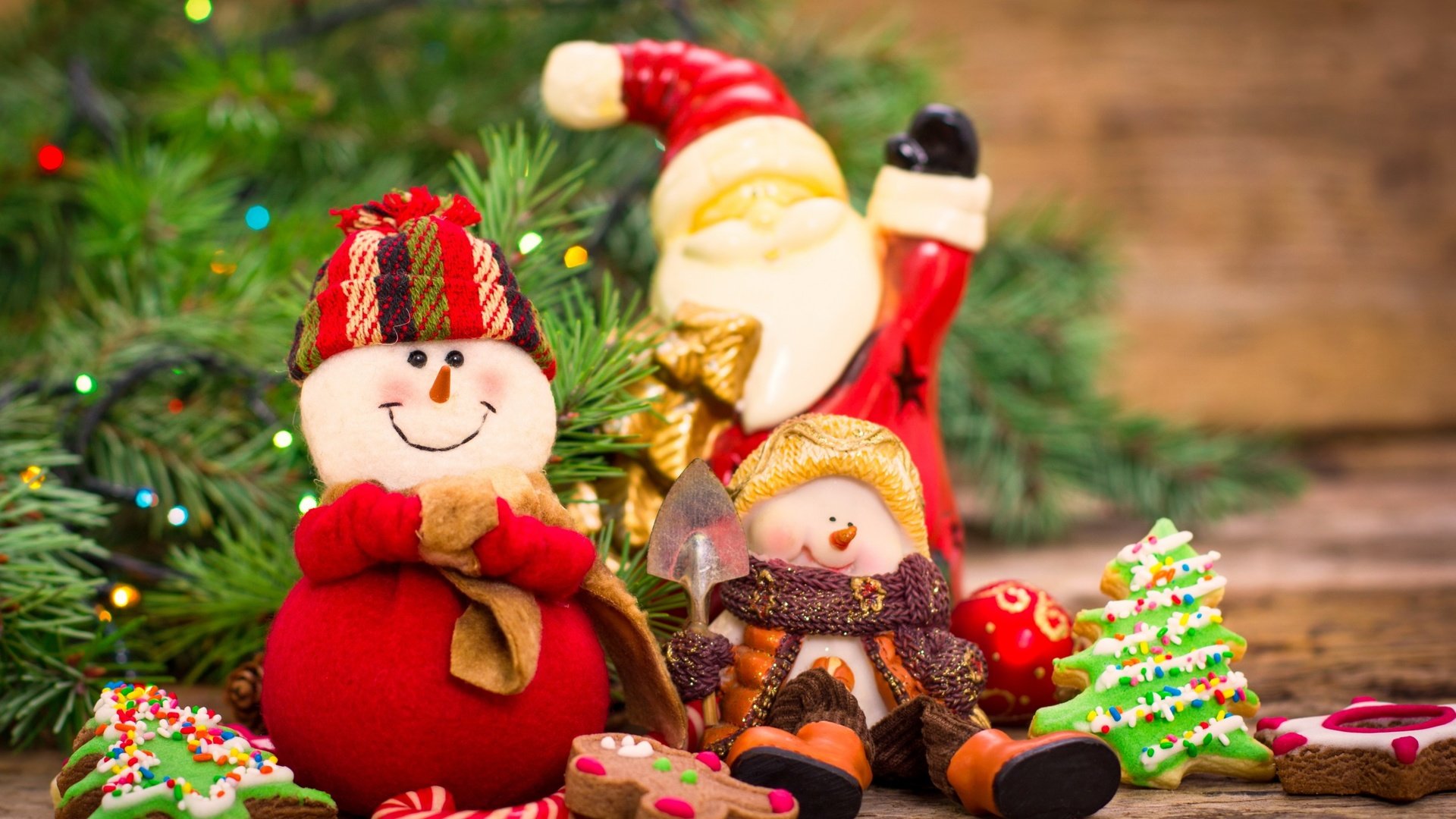 Обои новый год, гирлянда, елка, печенье, украшения, снеговик, дед мороз, рождество, снеговики, елочные игрушки, new year, garland, tree, cookies, decoration, snowman, santa claus, christmas, snowmen, christmas decorations разрешение 2880x1800 Загрузить