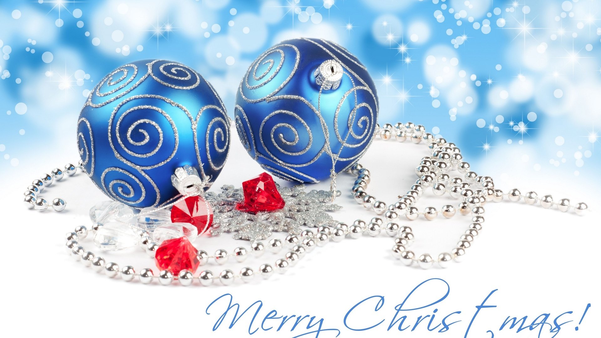 Обои украшения, шарики, бусы, праздник, снежинка, decoration, balls, beads, holiday, snowflake разрешение 2560x1600 Загрузить