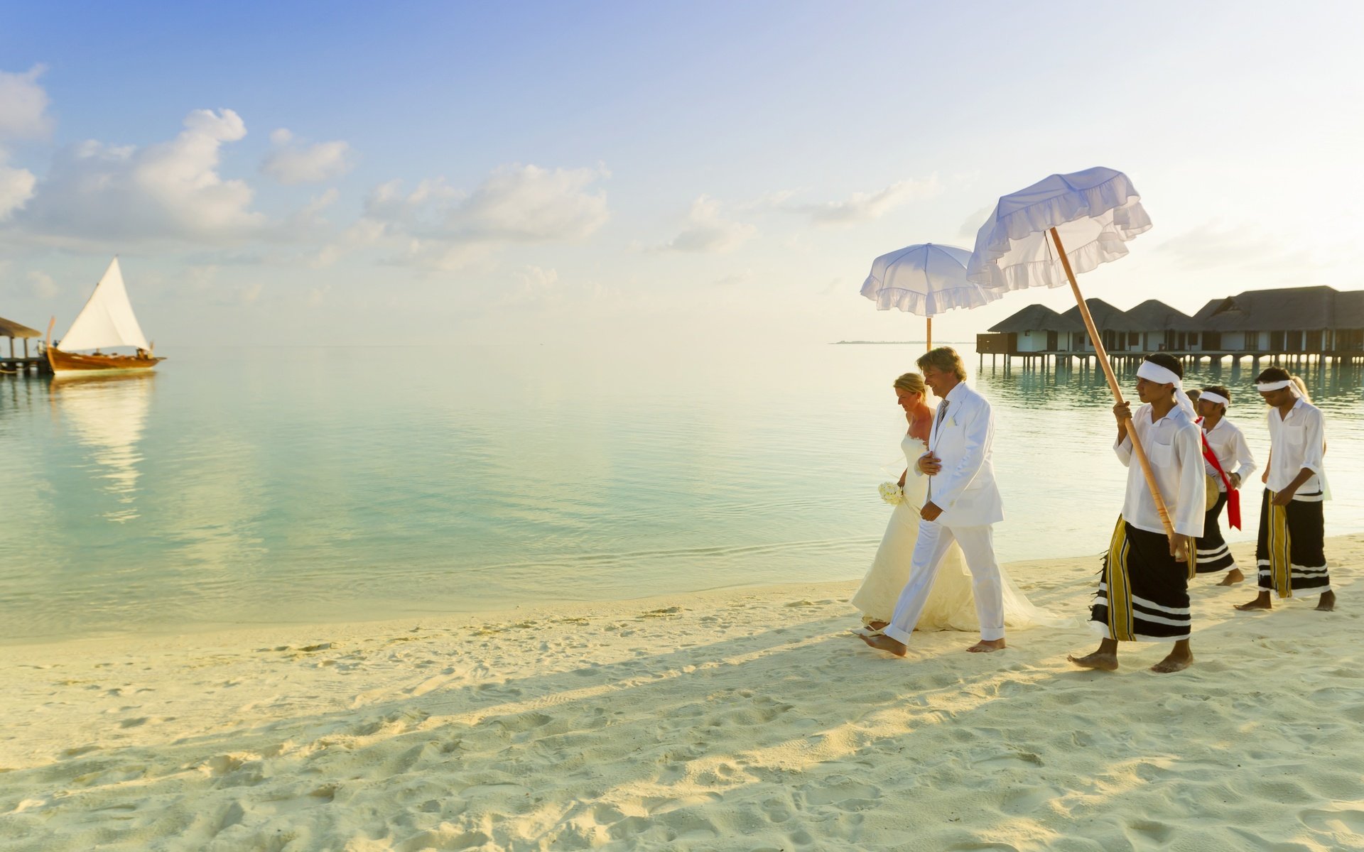 Обои пляж, свадьба, тропики, мальдивы, beach, wedding, tropics, the maldives разрешение 4660x3056 Загрузить