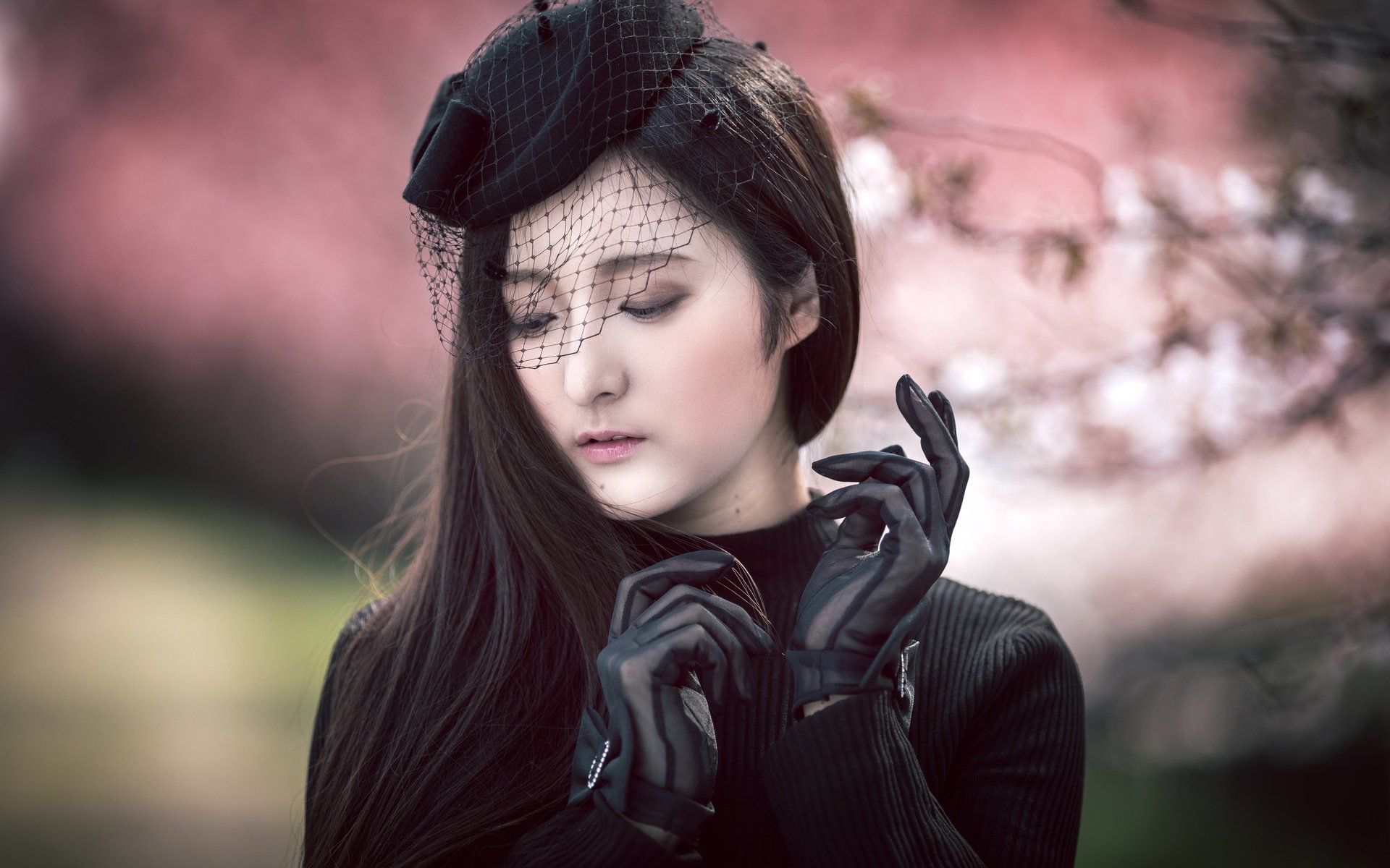 Обои девушка, портрет, шляпка, азиатка, перчатки, вуаль, misaki, girl, portrait, hat, asian, gloves, veil разрешение 2500x1667 Загрузить