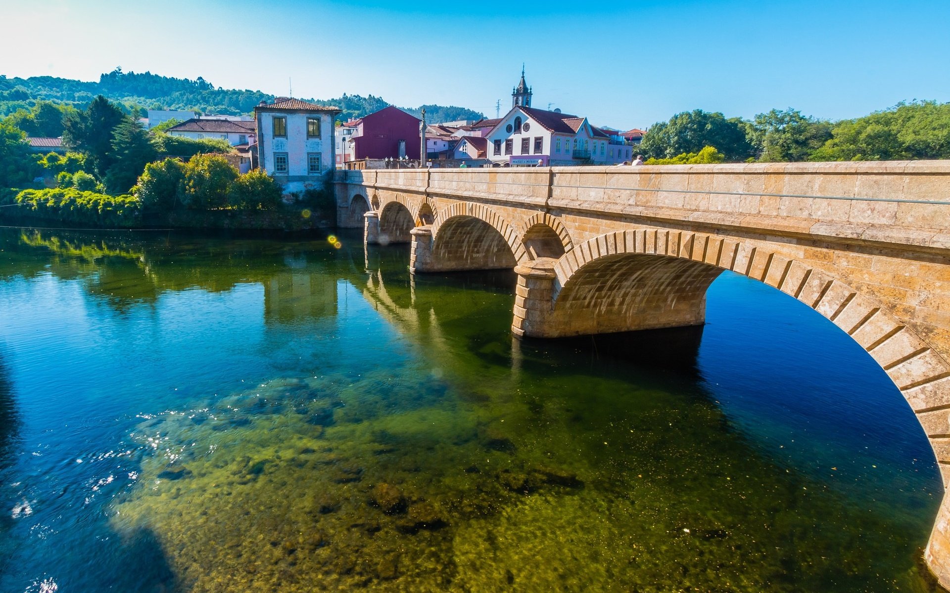 Обои река, мост, португалия, arcos de valdevez, river, bridge, portugal разрешение 2048x1365 Загрузить