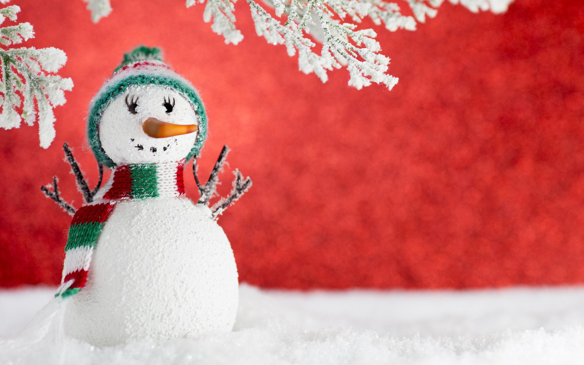 Обои снег, новый год, зима, снеговик, рождество, украшение, snow, new year, winter, snowman, christmas, decoration разрешение 5120x3413 Загрузить