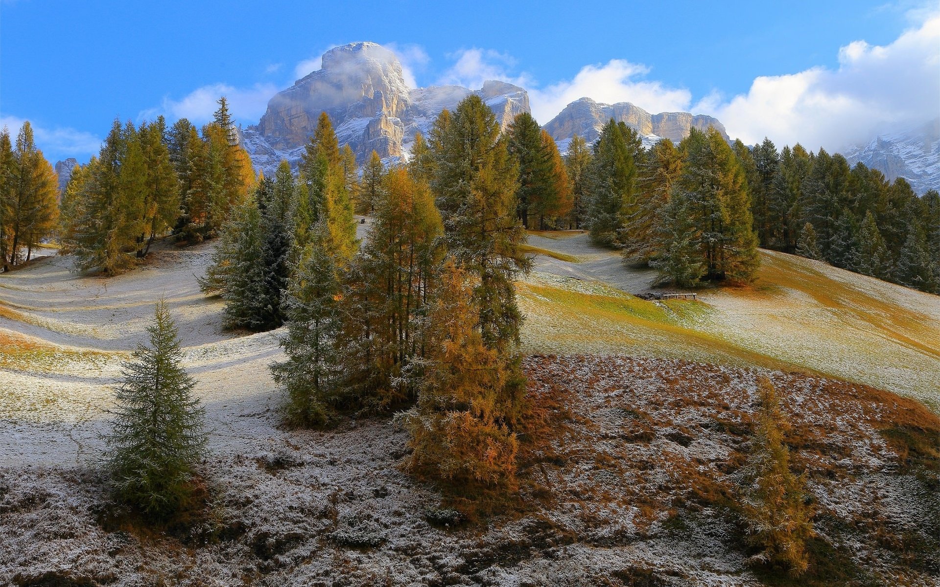 Обои небо, деревья, горы, the sky, trees, mountains разрешение 2048x1306 Загрузить