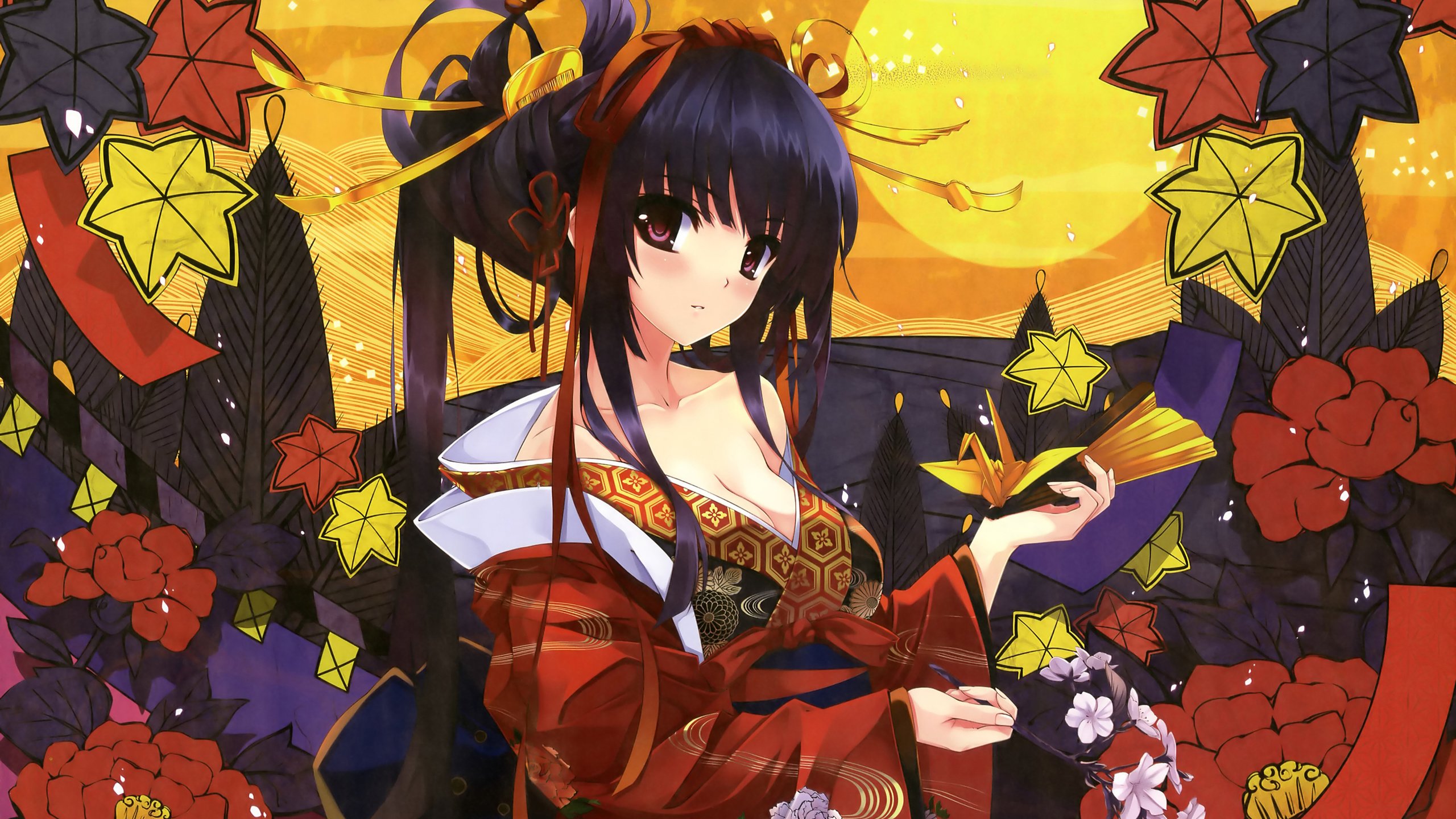 Обои девушка, кимоно, взгляз, girl, kimono, vzglyad разрешение 2864x2000 Загрузить