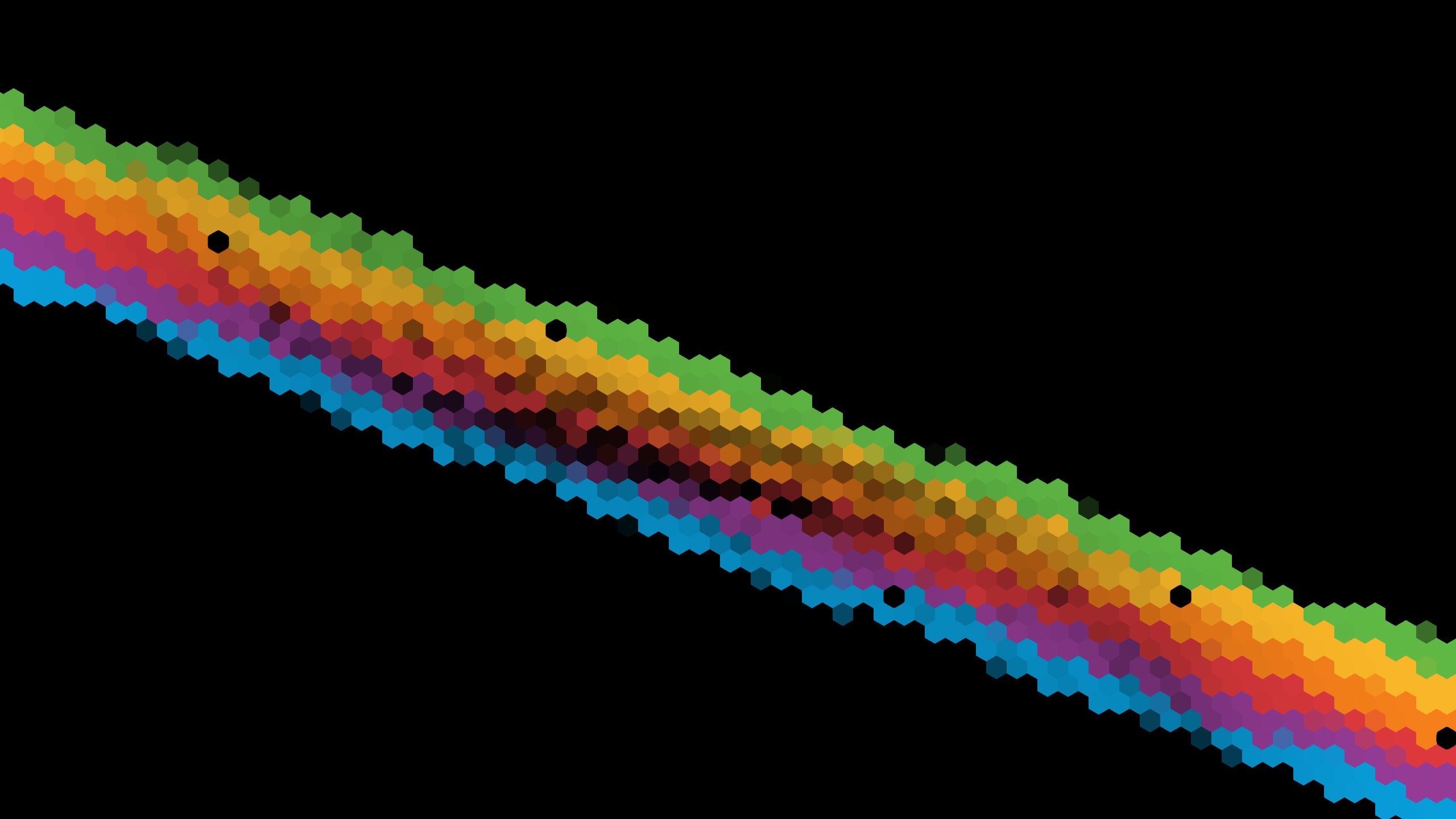 Обои цвет, радуга, черный фон, спектр, color, rainbow, black background, range разрешение 2560x1600 Загрузить