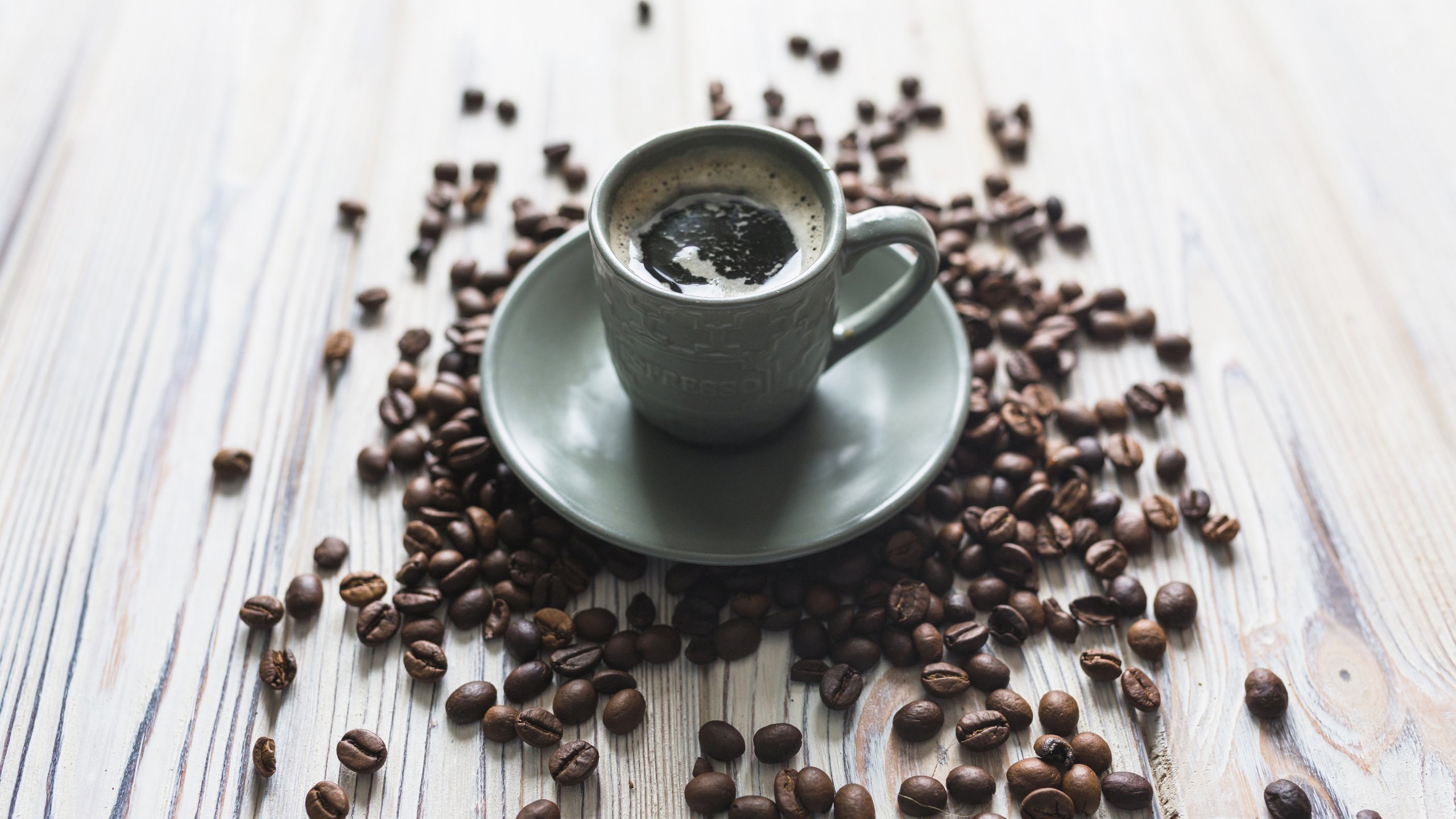 Обои кофе, кофейные зерна, эспрессо, coffee, coffee beans, espresso разрешение 5627x3751 Загрузить
