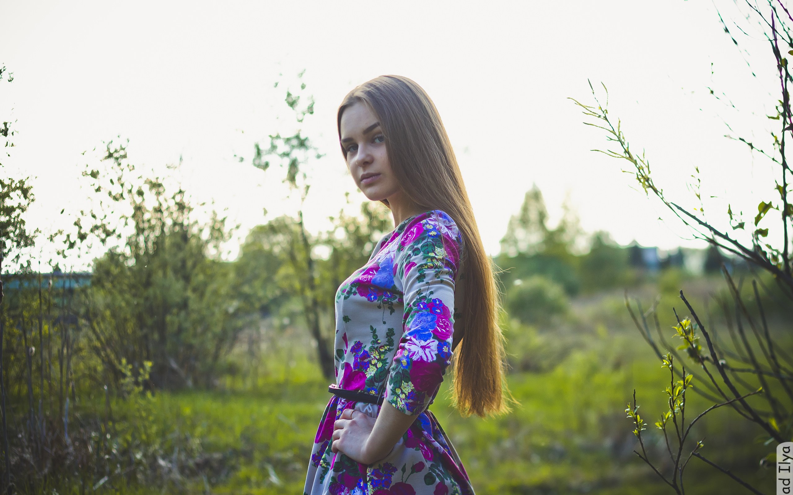 Обои природа, девушка, платье, взгляд, волосы, илья кладь, ilya klad, nature, girl, dress, look, hair, ilya baggage разрешение 4982x3321 Загрузить