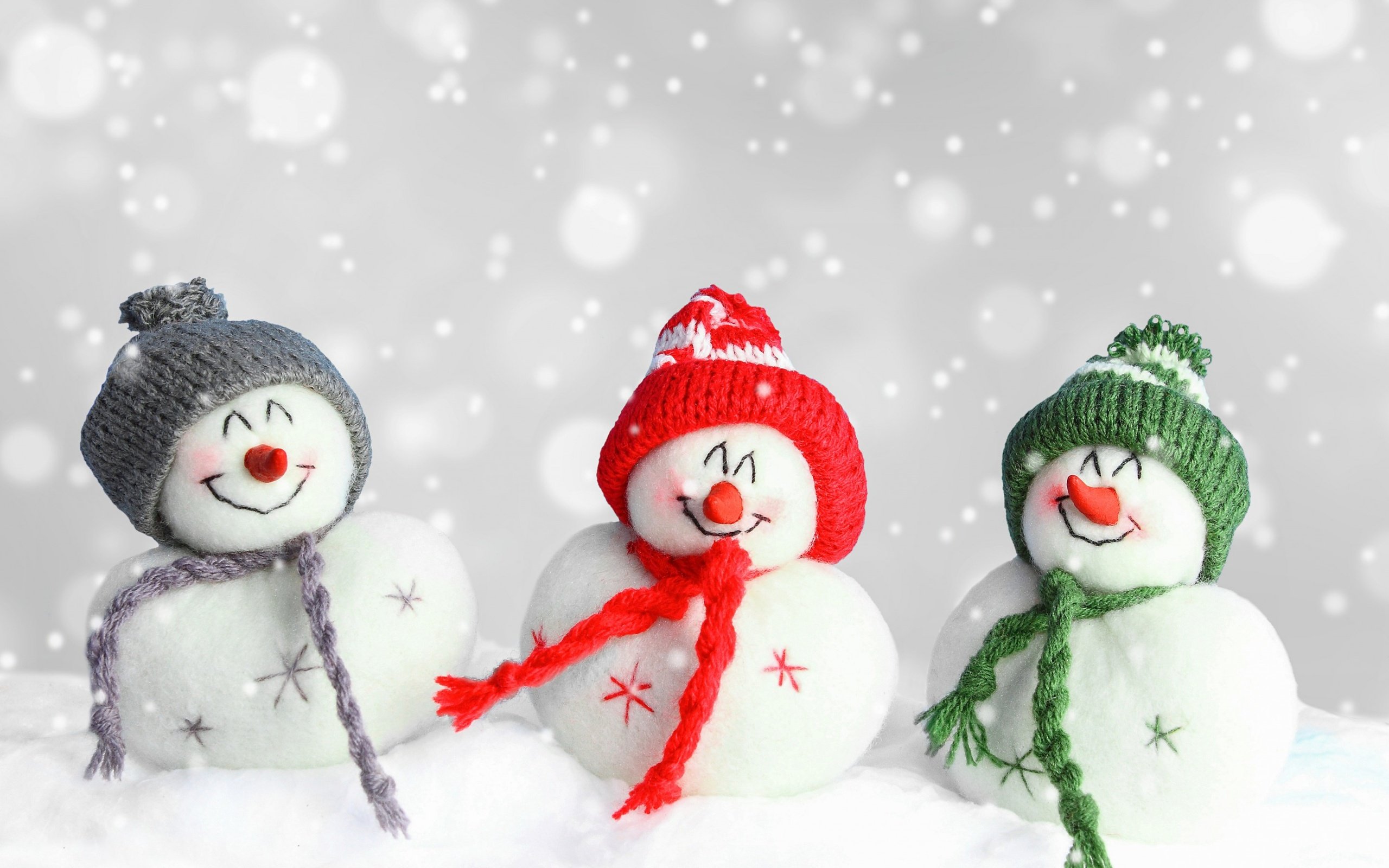 Обои зима, фигурки, снеговики, winter, figures, snowmen разрешение 2880x1800 Загрузить