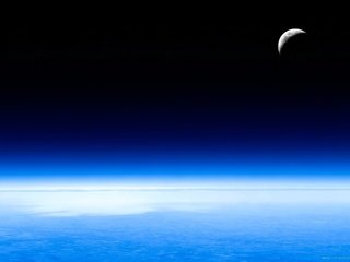 Обои небо, луна, атмосфера, the sky, the moon, the atmosphere разрешение 2560x1600 Загрузить
