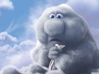 Обои облако, мультфильм, partly cloudy, cloud, cartoon разрешение 1920x1080 Загрузить