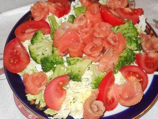 Обои салат, сёмга, salad, salmon разрешение 1920x1200 Загрузить