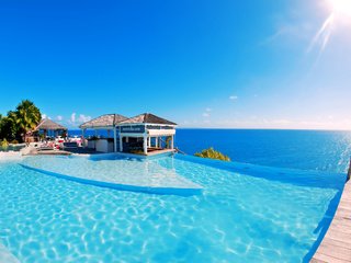 Обои море, бассейн, курорт, тропики, sea, pool, resort, tropics разрешение 2500x1664 Загрузить