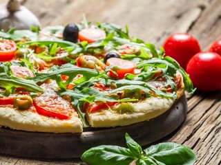 Обои макро, еда, пицца, homemade pizza, macro, food, pizza разрешение 2560x1440 Загрузить