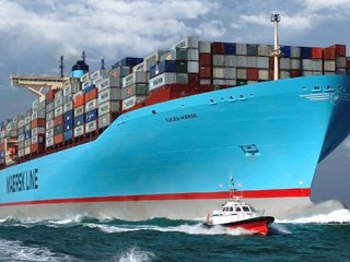 Обои судно, корпус, контейнеровоз, maersk, борт, груз, eugen maersk, the ship, case, a container ship, board, cargo разрешение 2560x1440 Загрузить