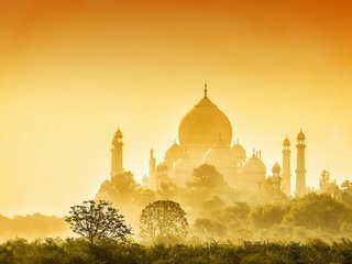 Обои архитектура, индия, тадж-махал, золотой тадж, architecture, india, taj mahal, golden taj разрешение 2048x1141 Загрузить