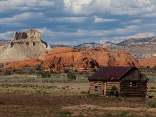 Обои каньон, дом, сша, долина, штат юта, парк кодакром бейсин, canyon, house, usa, valley, utah, park kodachrome basin разрешение 1920x1280 Загрузить