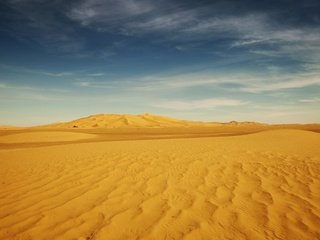 Обои небо, облака, пейзаж, песок, пустыня, the sky, clouds, landscape, sand, desert разрешение 1920x1200 Загрузить