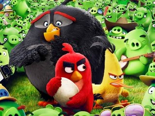 Обои мультфильм, сердитые птицы, cartoon, angry birds разрешение 2880x1800 Загрузить