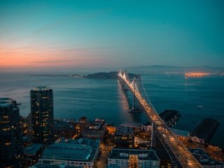 Обои свет, ночь, мост, город, сша, сан - франциско, light, night, bridge, the city, usa, san francisco разрешение 5571x3714 Загрузить