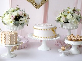 Обои цветы, сладкое, выпечка, торт, пирожное, кексы, тортики, flowers, sweet, cakes, cake, cupcakes разрешение 1920x1200 Загрузить