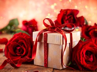 Обои цветы, розы, красные, букет, подарок, праздник, flowers, roses, red, bouquet, gift, holiday разрешение 5616x3744 Загрузить