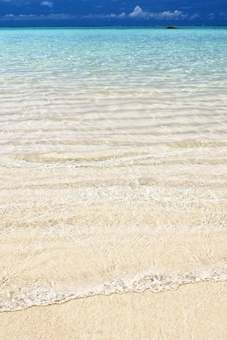 Обои песок, горизонт, волна, океан, sand, horizon, wave, the ocean разрешение 1920x1200 Загрузить