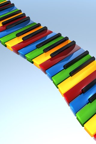 Обои цвет, пианино, клавиши, color, piano, keys разрешение 3000x2250 Загрузить