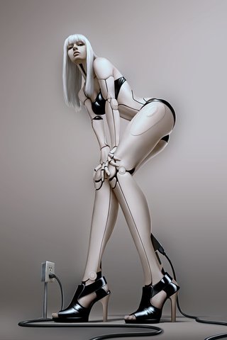 Обои девушка, робот, киборг, girl, robot, cyborg разрешение 1920x1200 Загрузить
