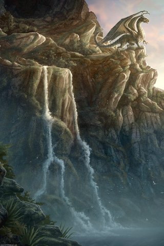 Обои горы, фентези, дракон, kerem beyit, - egg thief, mountains, fantasy, dragon разрешение 2560x1600 Загрузить
