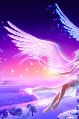 Обои ангел, yutaka kagaya, crystalheart, angel разрешение 1920x1200 Загрузить