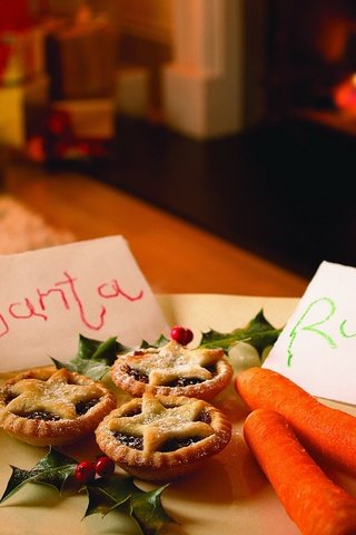 Обои новый год, рождество, молоко, печенье, морковка, угощения, new year, christmas, milk, cookies, carrot, treats разрешение 1920x1200 Загрузить