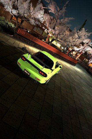 Обои деревья, япония, дома, площадь, rx-7, салатовая, сакуры, trees, japan, home, area, green, sakura разрешение 3840x2160 Загрузить