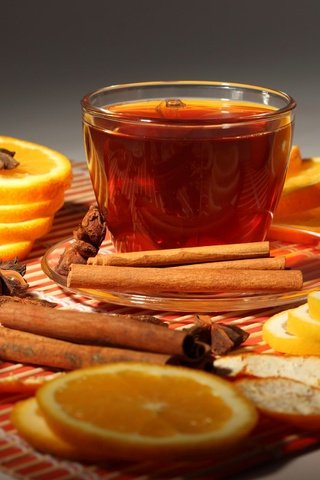 Обои корица, апельсины, чашка, чай, cinnamon, oranges, cup, tea разрешение 2560x1706 Загрузить