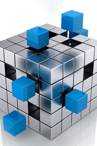 Обои графика, кубики, квадраты, белый фон, куб, 3д, graphics, cubes, squares, white background, cube, 3d разрешение 1920x1200 Загрузить